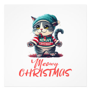 Impression Photo Chat de Noël