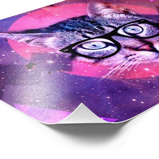 Impression Photo Chat hippique pourpre (Coin)