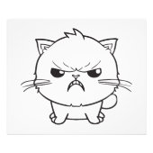 Impression Photo Chat mignon en colère qui baisait. (Devant)