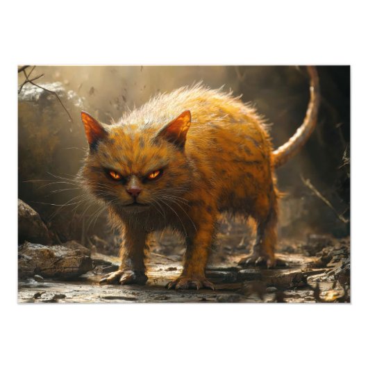 Impression Photo Chat monstre (Devant)