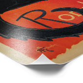 Impression Photo Chat noir Art Nouveau vintage (Coin)