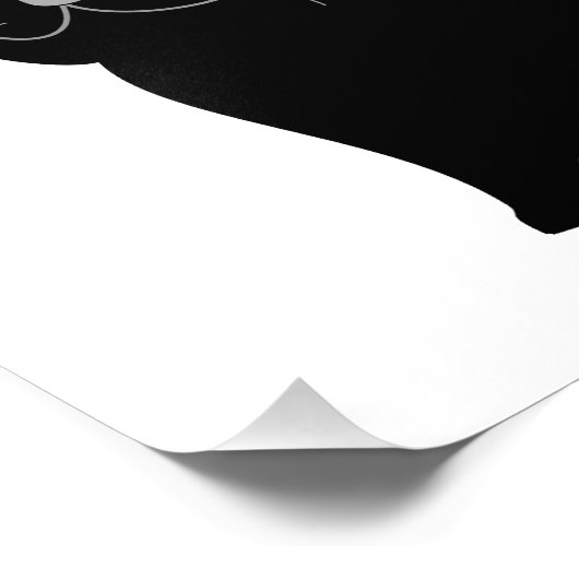 Impression Photo Chat noir gras (Coin)