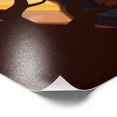 Impression Photo Chat noir Halloween moderne (Coin)