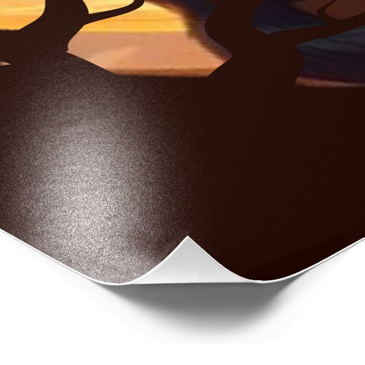 Impression Photo Chat noir Halloween moderne (Coin)