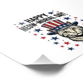 Impression Photo Chat patriotique Meow-morial Day Conception vector (Coin)