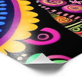 Impression Photo Chat Psychédélique (Coin)