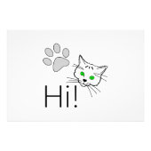 Impression Photo Chat - Salut ! (Devant)