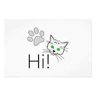 Impression Photo Chat - Salut !