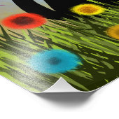 Impression Photo Chat Smoking Assis Dans Un Jardin (Coin)