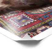 IMPRESSION PHOTO CHAT TURC SUR LE VIEUX TAPIS (Coin)