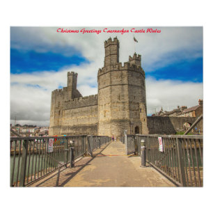 Impression Photo Château de Caernarfon au Pays de Galles.