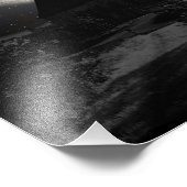 Impression Photo Château gothique sombre dans la lumière lune (Coin)