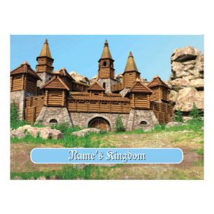 Impression Photo Château Personnalisé pour Enfants