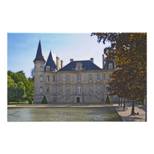 Impression Photo Château Pichon Longueville Baron et étang