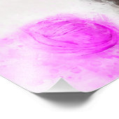 Impression Photo Chaton jouant avec une boule de fil rose aquarelle (Coin)