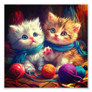 Impression Photo Chatons et Art de la Laine
