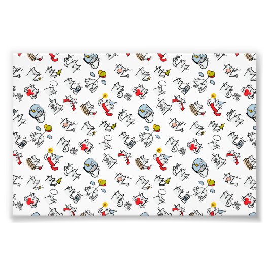 Impression Photo Chats amusants, lait et magie. (Devant)