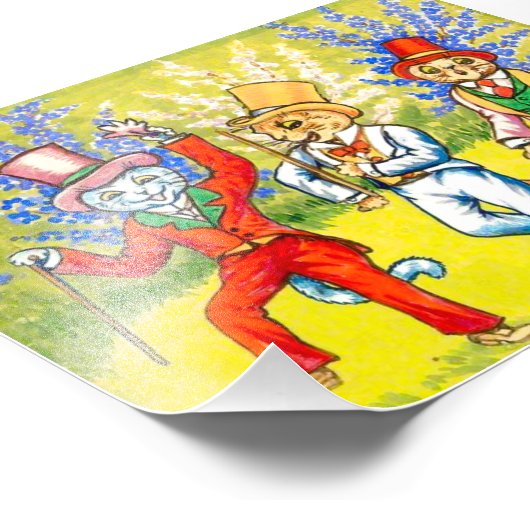 Impression Photo Chats dansants (Coin)