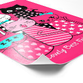 Impression Photo Chats mignons Meilleurs Amis Cadeau Funny Chat Kit (Coin)