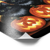 Impression Photo Chats noirs et Jack O’Lanterns (Coin)