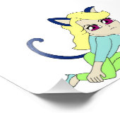 Impression Photo chatte chibi (Coin)