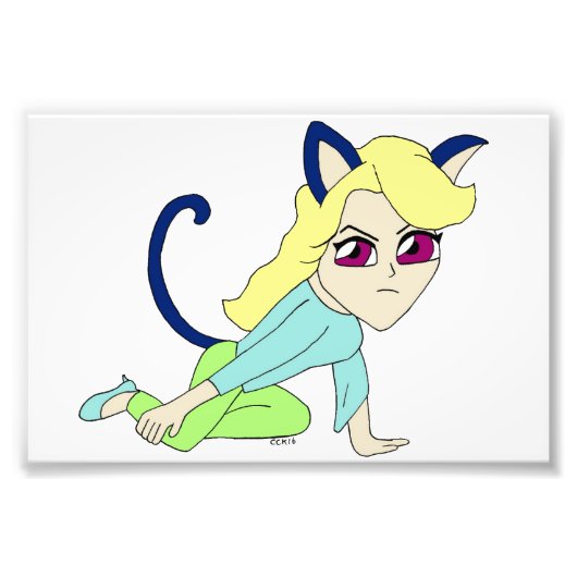 Impression Photo chatte chibi (Devant)