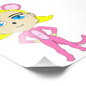 Impression Photo chatte rose (Coin)