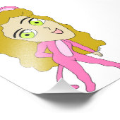 Impression Photo chatte rose (Coin)
