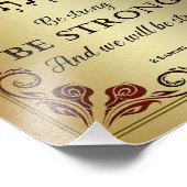 Impression Photo Chazak Chazak Be Strong Hébreu Anglais Bible Impri (Coin)