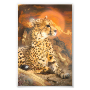 IMPRESSION PHOTO CHEETAH EN BAS