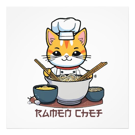 Impression Photo Chef de Ramen (Devant)