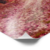 Impression Photo Chemin De Forêt Éthérée Aux Couleurs Rouge (Coin)