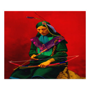 Impression Photo Cherokee Native American Pop Art