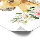 Impression Photo Cheval, Animaux De Ferme, Fleurs Roses, Nourriture (Coin)