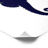 Impression Photo Cheval bleu foncé (Coin)