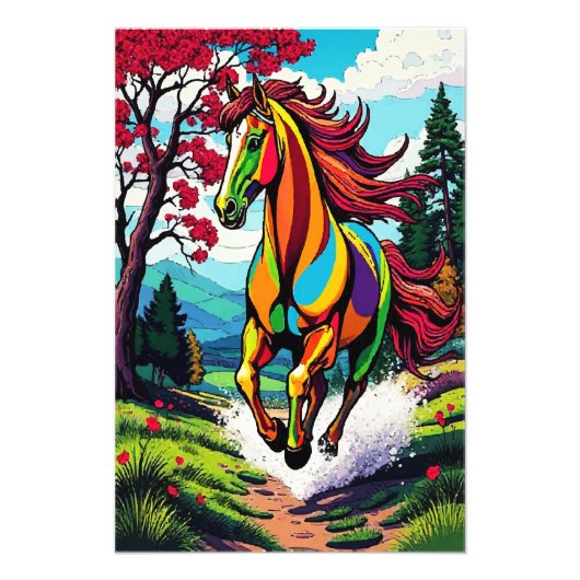 IMPRESSION PHOTO CHEVAL EN VERRE (Devant)