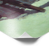 Impression Photo Cheval et Cowboy neige hivernale (Coin)