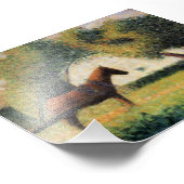 Impression Photo Cheval et Panier de Georges Seurat (Coin)