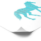 Impression Photo cheval poney animal étalon, mustang silhouette (Coin)