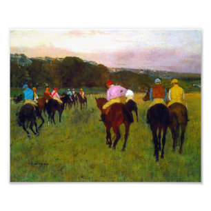 Impression Photo Chevaux de course Edgar Degas à Longchamp