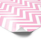 Impression Photo Chevron Motif rose blanc ZigZag pour elle (Coin)