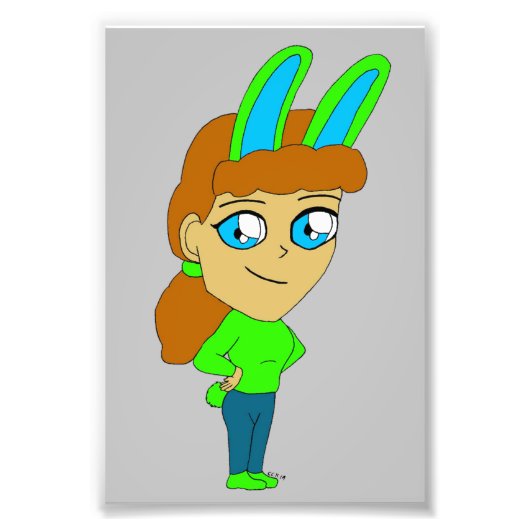 Impression Photo chibi bunnygirl (Devant)