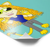 Impression Photo Chibi Catgirl avec pattes (Coin)