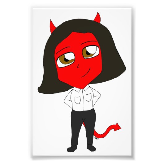 Impression Photo chibi fille diable (Devant)