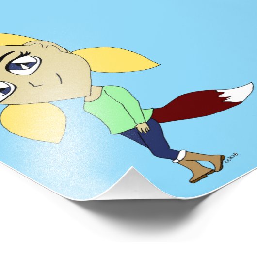Impression Photo chibi foxy fille (Coin)