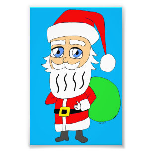 Impression Photo Chibi Santa Claus
