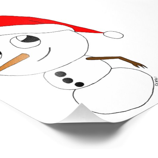 Impression Photo chibi snowman (Coin)