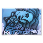 Impression Photo Chica y su gato (Devant)