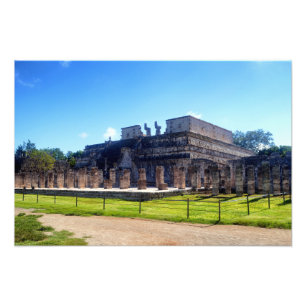 Impression Photo Chichen Itza. Guerriers de temples