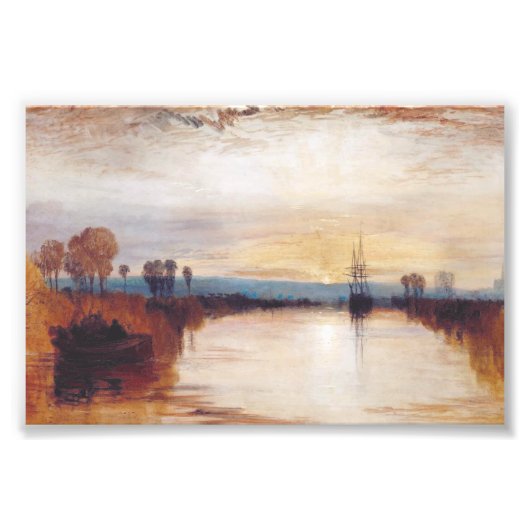 Impression Photo Chichester Canal by Joseph William Turner (Devant)